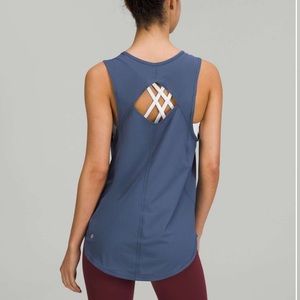 Lululemon Blue Sculpt Tank Blue Size 8